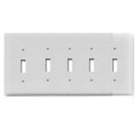 Eaton Wiring Devices Electrical Box, Number of Gangs: 5 White 3933140